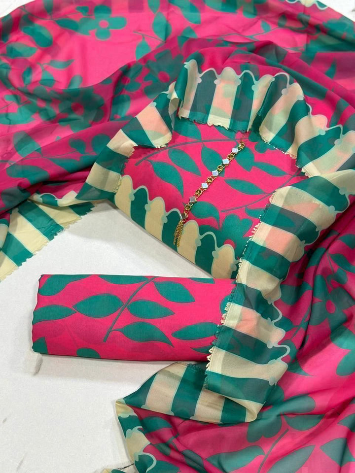 Swiss Lawn Digital Print 3-Pc Suit
