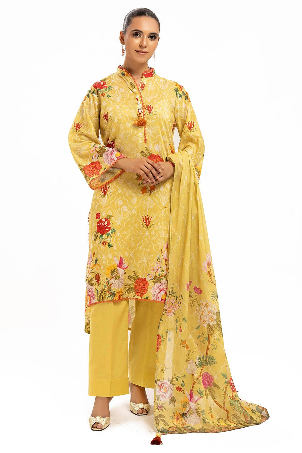 3 Piece Lawn Printed UnStitched Suit