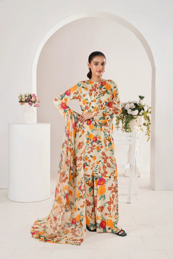 Bin Musa 3 Pc Lawn - BM73