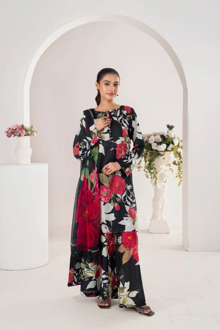 Bin Musa 3 Pc Lawn - BM81