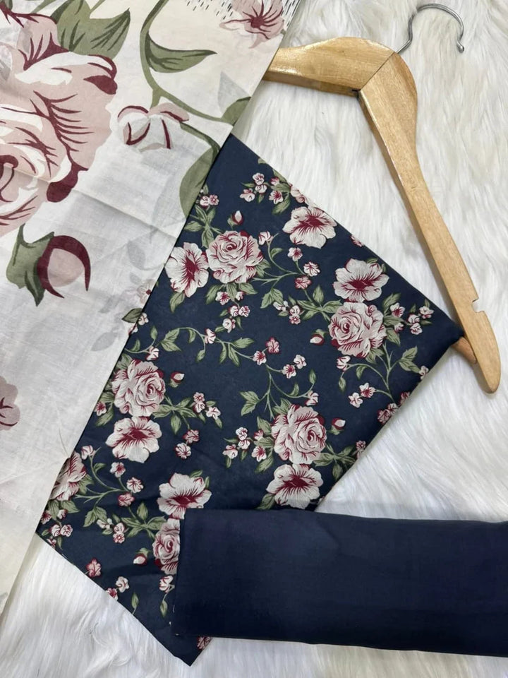 Printed Lawn Unstitched 3 Piece Suit