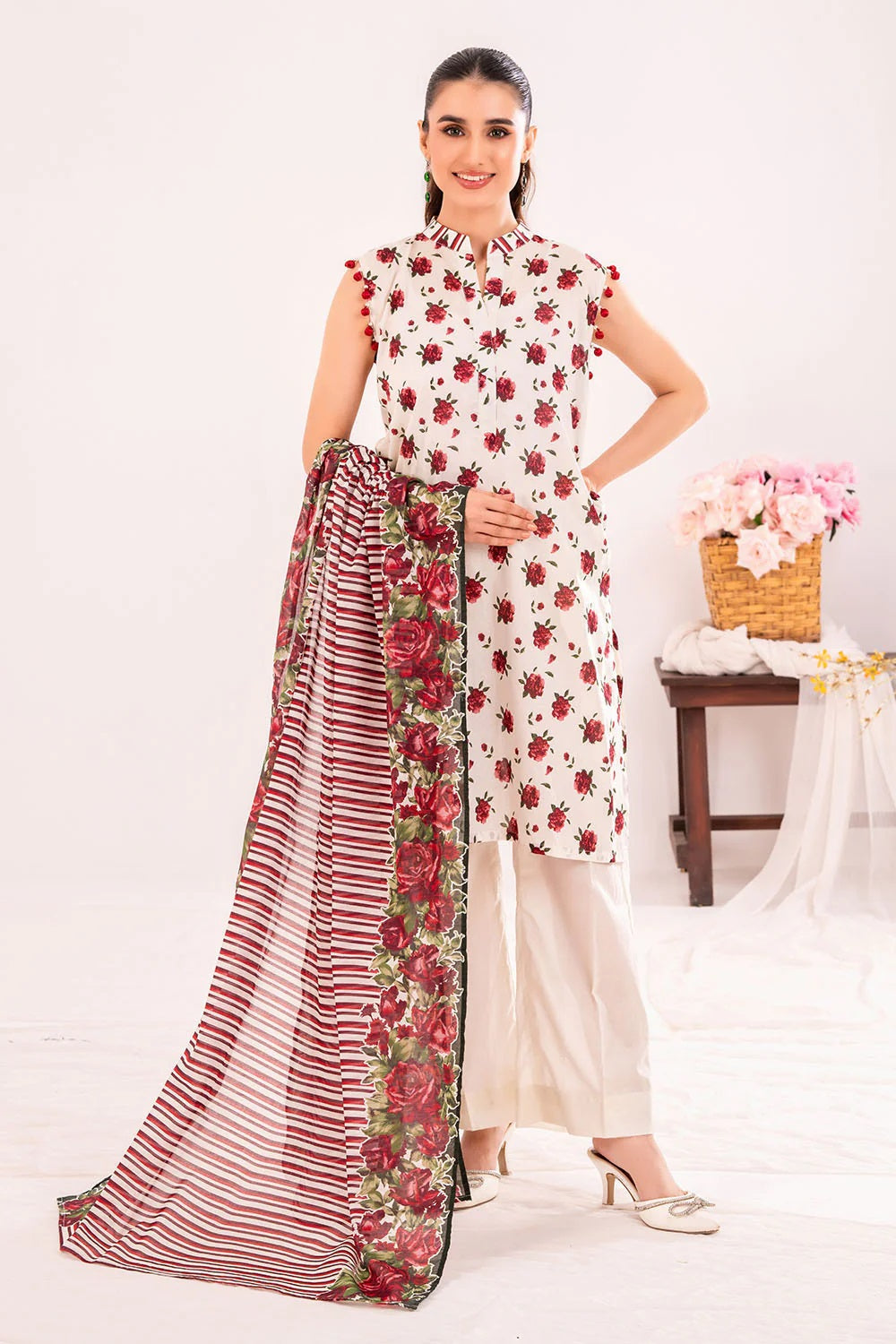 3 Piece Lawn Printed UnStitched Suit