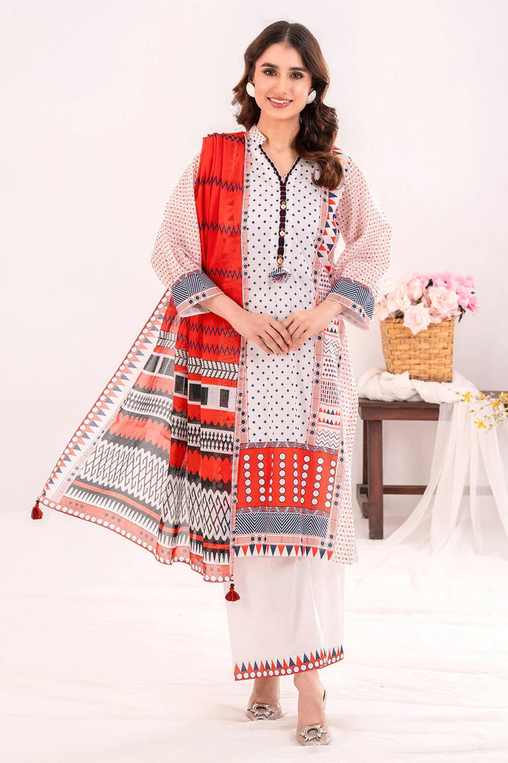 3 Piece Lawn Printed UnStitched Suit
