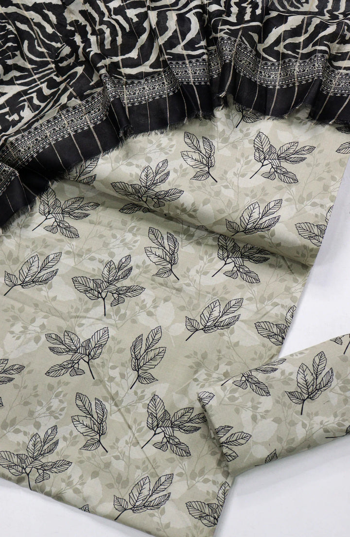 Printed Lawn Unstitched 3 Piece Suit