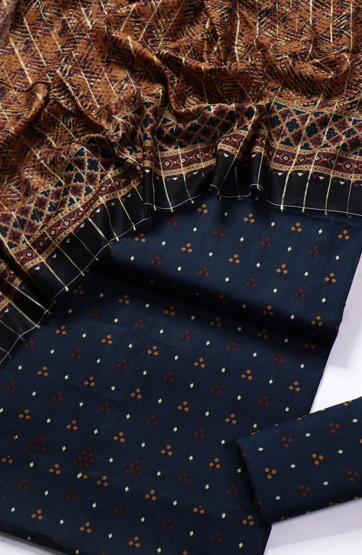 Printed Lawn Unstitched 3 Piece Suit