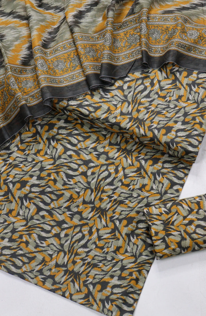 Printed Lawn Unstitched 3 Piece Suit
