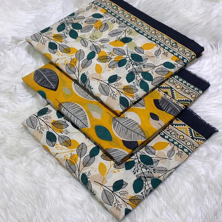 Printed Lawn Unstitched 3 Piece Suit