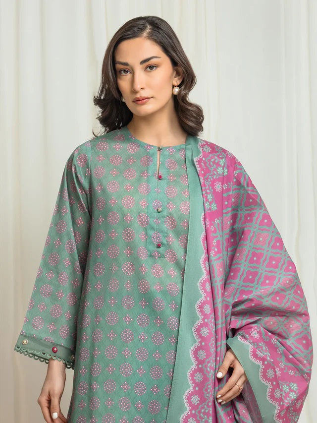 3 Piece Lawn Printed UnStitched Suit